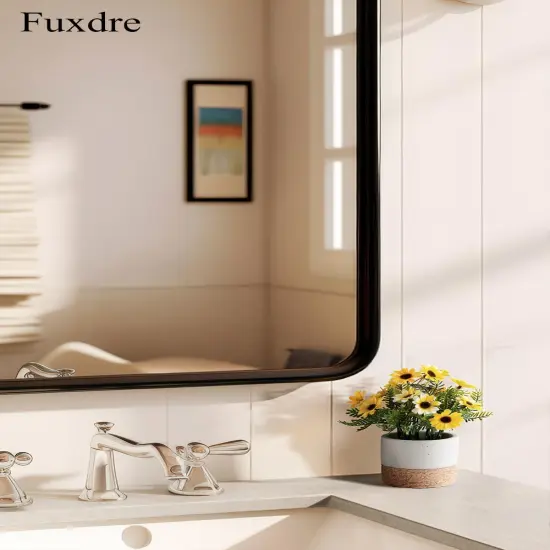 Artificial Flowers, Sunflower with Cement Pot Artificial Daisies Bouquet Fake Plant Bonsai for Home Office Wedding Decoration, Table Centerpieces Arrangement, Bathroom Shelf Decor, Yellow Daisy {5}