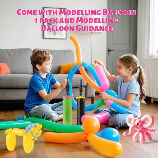 Balloon Pump Handheld Two-Way Dual Action Balloon Inflator Pumping for Foil Latex Twisting Balloon {1}