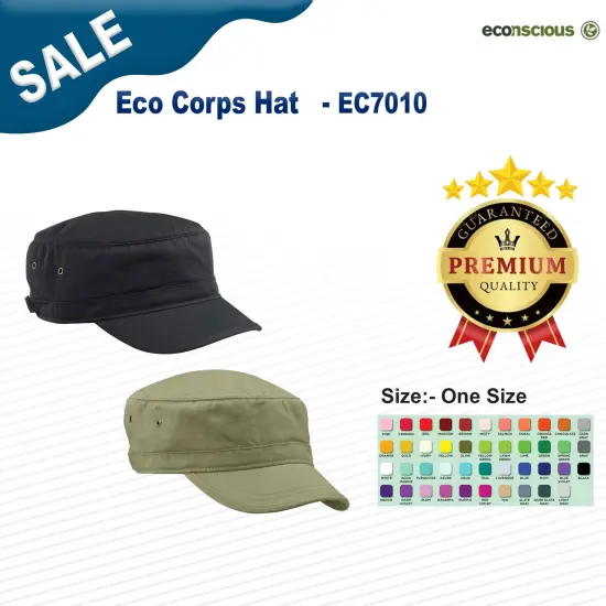econscious&reg; Eco Corps Hat BLACK {2}