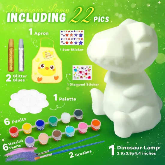 Paint Your Own Dinosaur Lamp Kit {2}