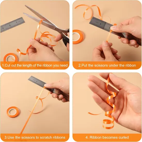 15 Rolls Curling Ribbon Metallic Balloon String Roll Assorted Colors Wrapping Ribbons {3}