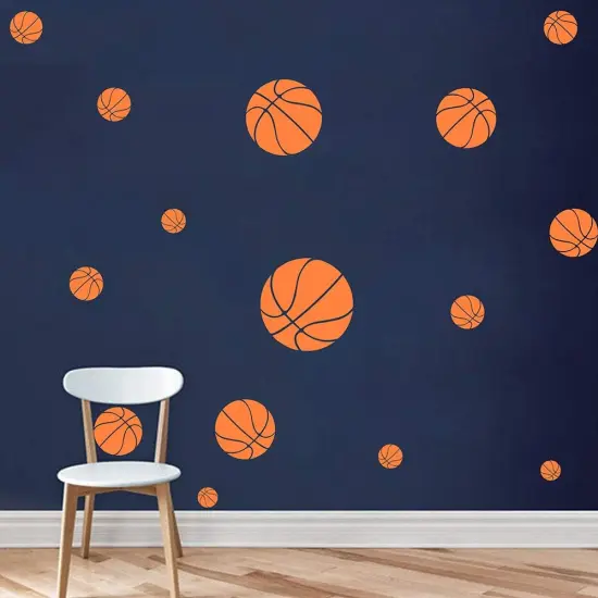 Basketball Decals Basketball Sports Wall Sticker Boys Room Wall Decor Boys Room Basketball Wall {2}