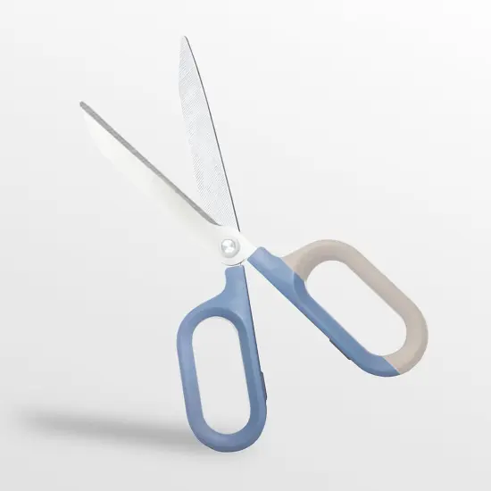 Blue Cute Office Scissors with Comfort-Grip Handles, Sharp Craft Scissors for DIY Art, Sewing, Fabric, Student, Teacher, and Home Use(7", Blue-1Pack) {1}