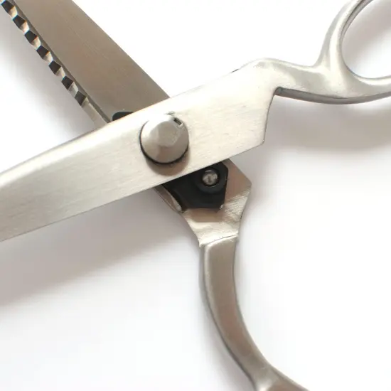 All Stainless Steel Pinking Shears Scissors for Fabric Heavy Duty Serrated Pinking Shears Decorative Edge Zig Zag Cut Scissors 8 Inch {4}
