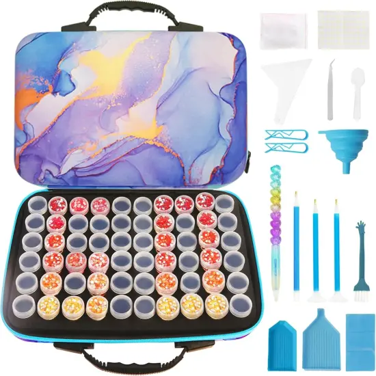 Diamond Painting Storage Containers 60 Slots Diamond Painting Accessories and Tools Diamond Art Storage Bead Storage Containers Diamond Painting Case and Storage Box {1}