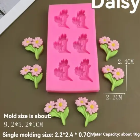 Daisy Flower Silicone Mold {1}