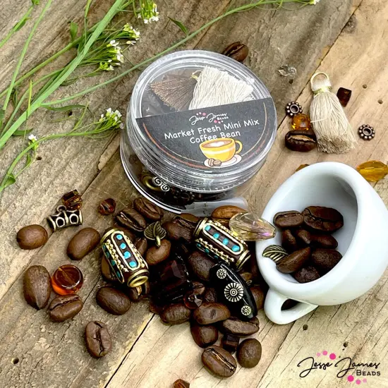 Jesse James Beads Mini Bead Mix in Coffee Bean {2}