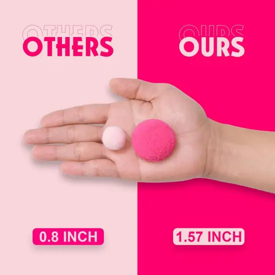 Easter Pom Pom Garland Decorations - Large Spring Felt Ball Garland for Mantle, Indoor Home Decor, Easter Tree Ornaments, Kids Room and Party Hanging Decor,13 Ft. {3}