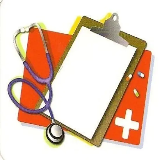 Medical Doctor/Nurse Script Pad Edible Cake Toppper-1/4 Sheet {1}