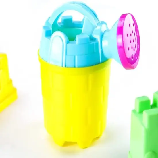 4E&rsquo;s Novelty 6 Pack Set Mini Watering Cans for Kids 4.5in, Summer Toys Perfect Beach Toys for toddlers and Kids, Flower Watering Can for Indoor & Outdoor Plants, Sand toys {6}