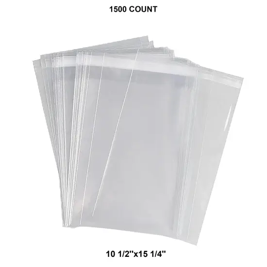 Polyethylene Self-Seal Lip & Tape Bags 1.2 Mil 10 1/2'' x 15 1/4'' {1}