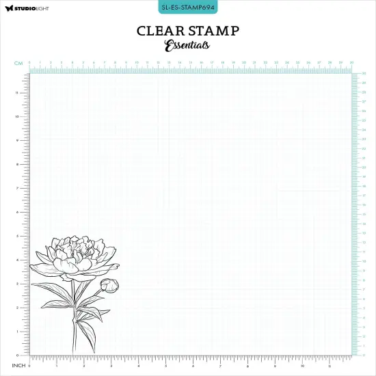 Studio Light Essentials Clear Stamp-Nr. 694, Open Peony {1}