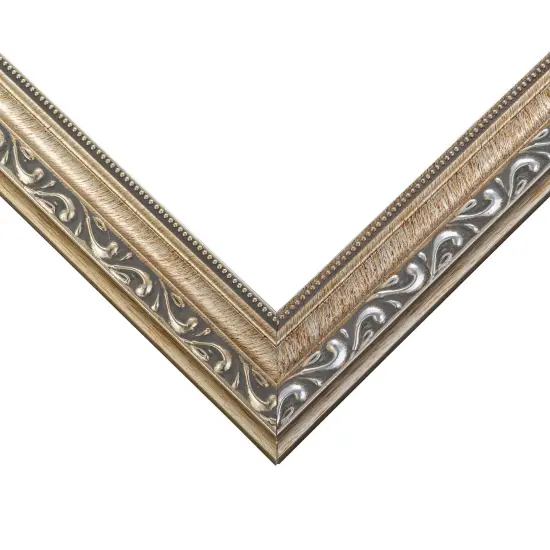 Square Deco Silver Picture Frame - UV Acrylic, Foam Board Backing, Hanging Hardware {3}