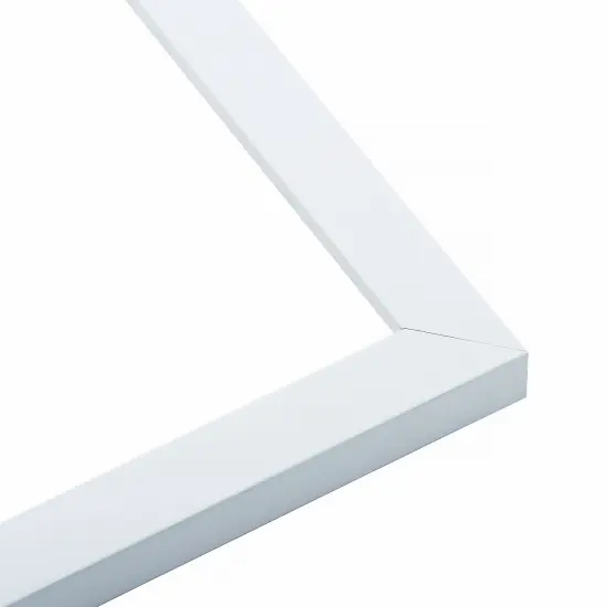 Classic Modern White Picture Frame - UV Acrylic, Foam Board Backing, Hanging Hardware {5}