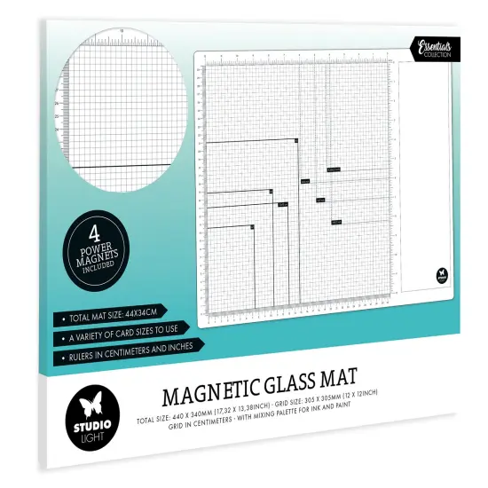 Studio Light Essentials Magnetic Glass Mat W/Magnets-Nr. 01 {1}