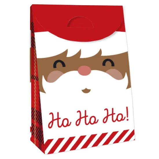 Big Dot of Happiness Jolly Santa Claus - Christmas Gift Favor Bags - Party Goodie Boxes - Set of 12 {4}