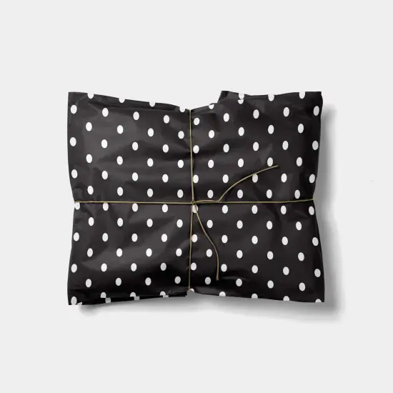 Classic Black & White Polka Dots Gift Wrap {1}