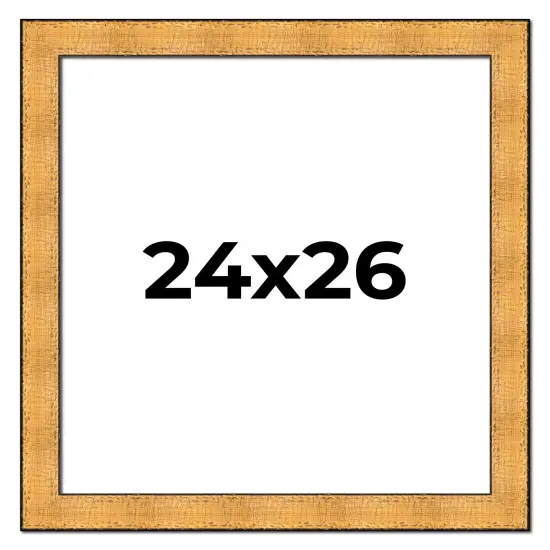 Embellished Gold Picture Frame - UV Acrylic, Foam Board Backing, Hanging Hardware {1}