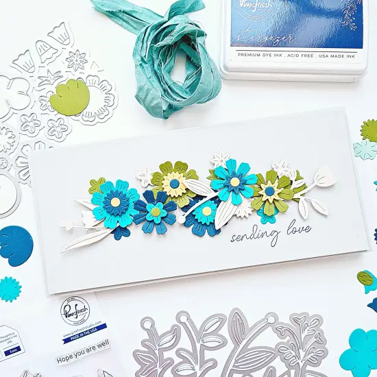 Pinkfresh Studio Stencils-Sweet Blossoms {5}