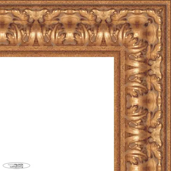 Modern Shadow Box 1" Depth Gold Picture Frame - UV Acrylic, Backing, Hanging Hardware {2}