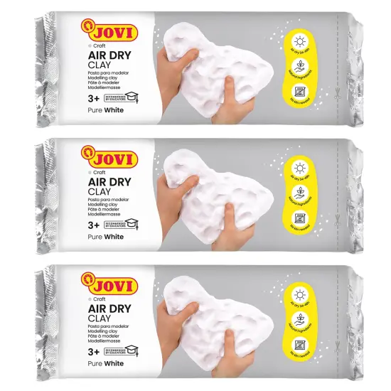 Air Dry Clay, White, 1.1lb Bar, Pack of 3 {1}