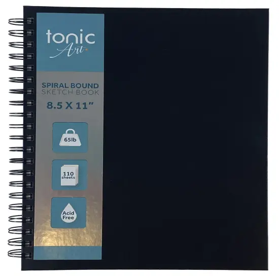 Tonic-Art Spiral Hardcover Sketchbook 8.5"X11"-65lb, 110 Sheet {1}