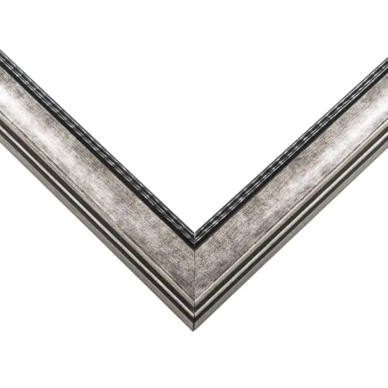 Square Slim Profile Silver Picture Frame - UV Acrylic, Foam Board Backing, Hanging Hardware {3}