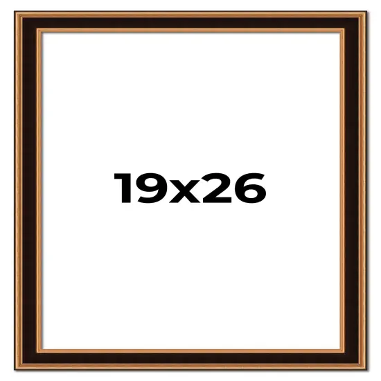 Weathered Gold Picture Frame - UV Acrylic, Foam Board Backing, Hanging Hardware {1}