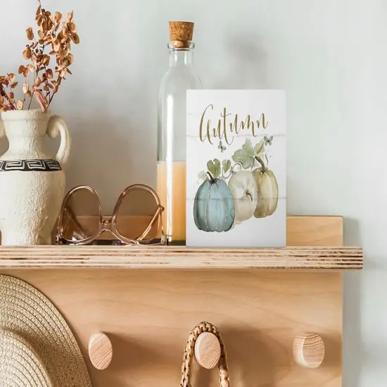 Fall Decorations For Home Wooden Box Sign {5}