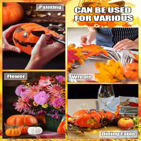 117 PCS Autumn Fall Table Decorations {4}