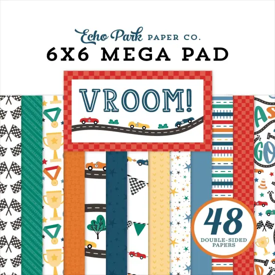 Echo Park:Vroom! Cardmakers 6X6 Mega Pad {1}