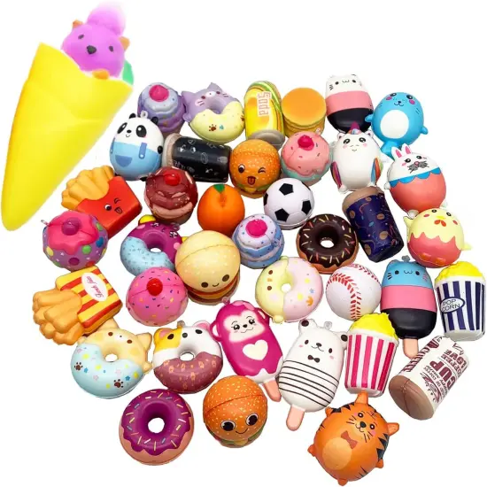 30 Pack Squishies Sets Slow Rising Kawaii Cute {1}