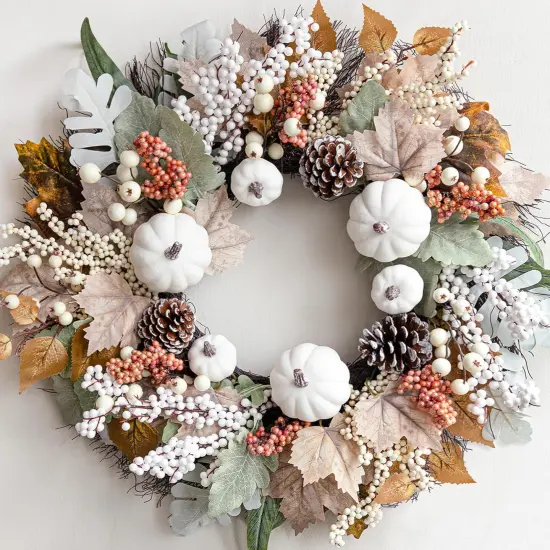 Fall Wreath for Home - 18 Inch {1}
