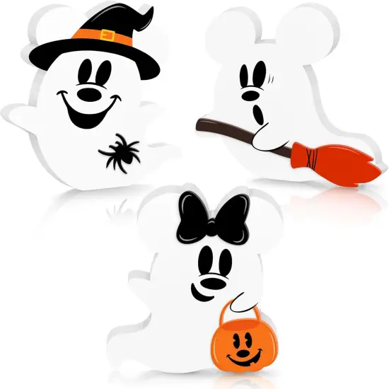 Halloween Mouse Shaped Cute Ghost Table Decor {1}