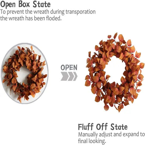 Artificial Fall Wreath - 20 Inch {4}