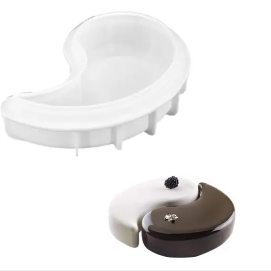 Yin Yang Shaped Silicone Cake Moulds {3}