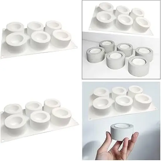 6 Hole French Dessert Silicone Mold {2}