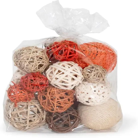 Decorative Balls Bag Bowl Filler Home Decor (Orange) {4}