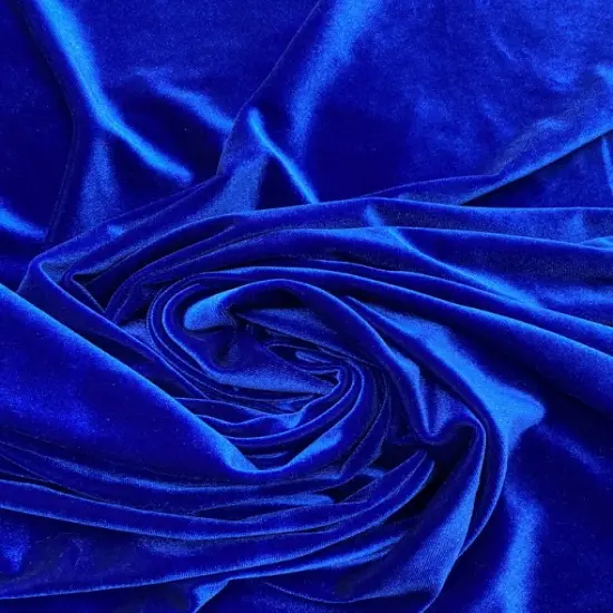 1 Yard Royal Stretch Velvet Velour Fabric Soft Texture with Fluid Heavy Drape 58/60 Inches Wide {2}