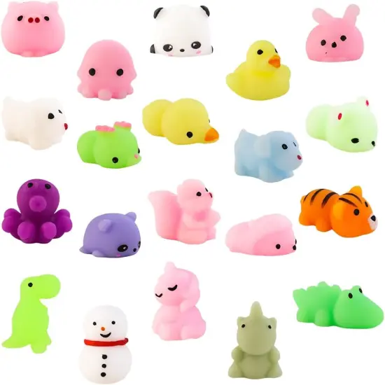 20 Pieces Kawaii Mochi Animal Squishies {1}