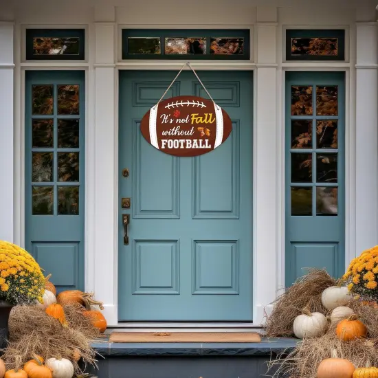 Fall Football Sign Front Door Decor {2}