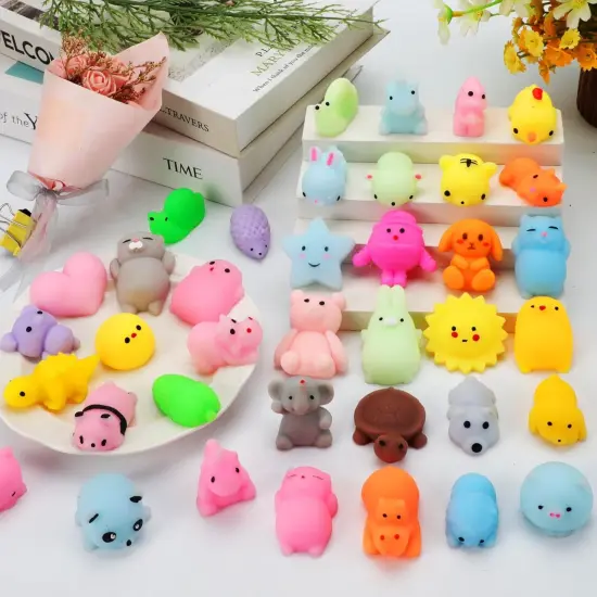 200 Pcs Mochi Squishy Toy, Kawaii Squishies Bulk {3}