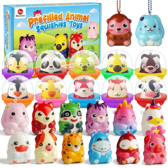 24 Pack Animal Squishy Toys {1}