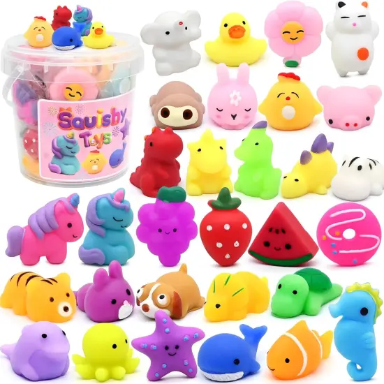 30 Pack Mochi Squishy Toys {1}