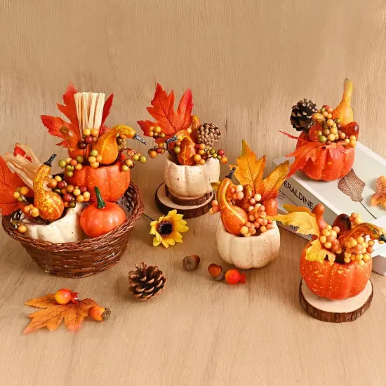 Artificial Pumpkins for Decorating {3}