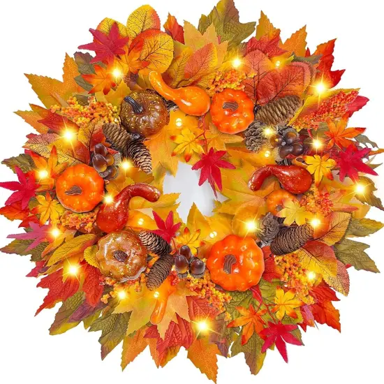 20 Inch Fall Wreath Decor {1}