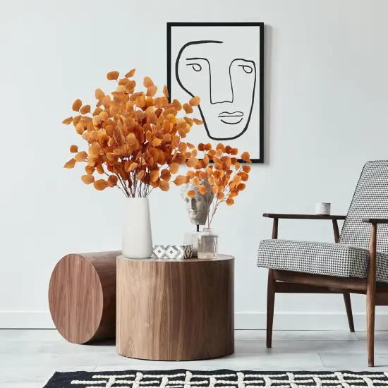 6 Pcs Fall Eucalyptus Leaves Artificial {4}