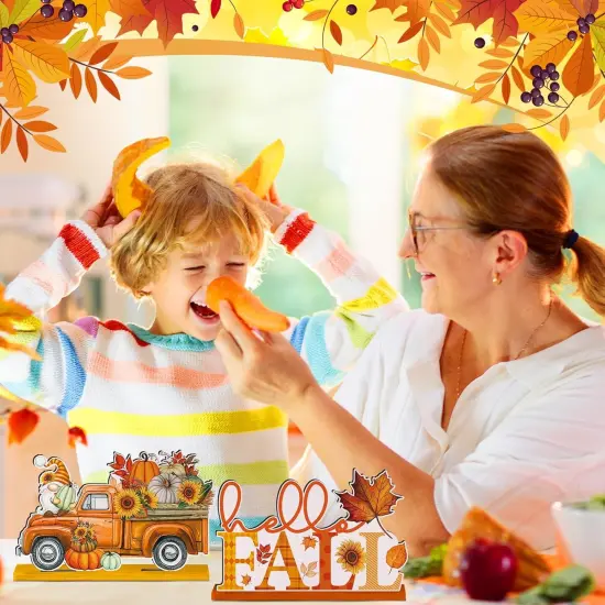 6 Pcs Fall Decor for Home Fall Table Centerpieces {3}