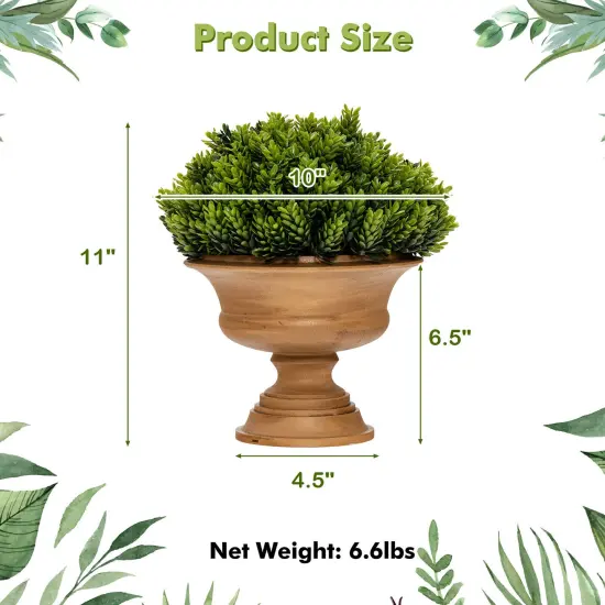Costway 4-Pack Artificial Plants Fake Mini Potted Plant Small Greenery Decor for Indoor {5}