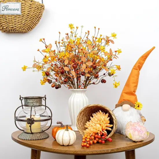 12 Pack Fall Floral Picks Flower Arrangement Centerpieces {3}